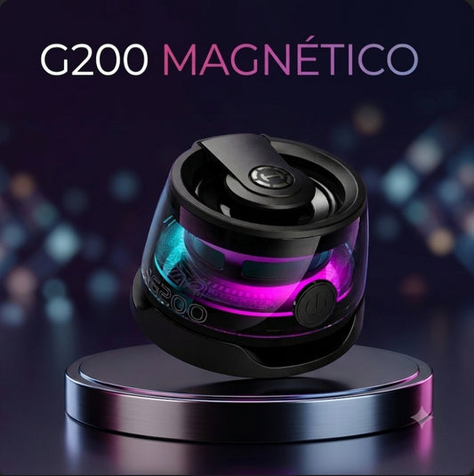 Parlante Magnético Bluetooth 5.3 | Sonido 360°, Imán Ultra Fuerte y Batería de Larga Duración